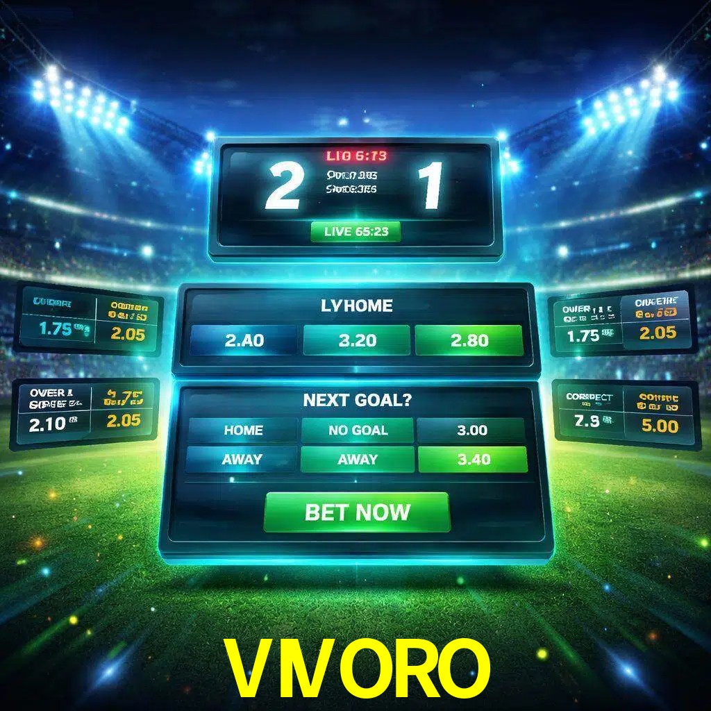 Vista de apuestas en vivo VIVORO durante un partido en curso